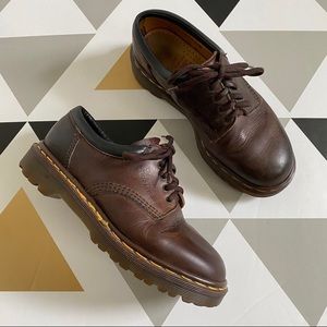 Dr. Martens 8053 Crazy Horse Brown Leather Shoes MADE IN ENGLAND 7